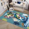 Fishing Enthusiast Theme Chair Mat Office Carpet Oversized Rug for Home Decor, Sofa Carpet, Desk Chair Mat, Gift Idea for Office and Living Room