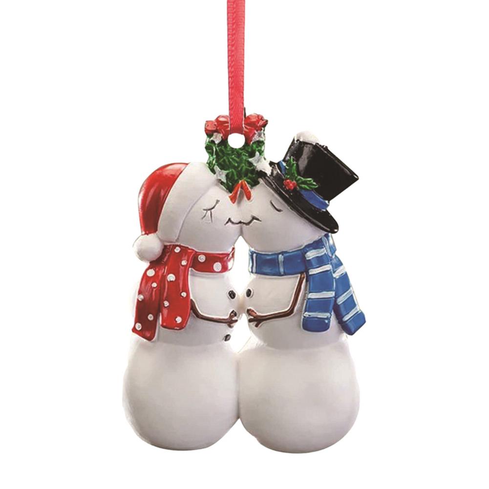 Christmas Tree Hangings Pendants Home Decorations For Tree Wall Doorway Couple Snowman Penguin Bear Ornaments For Party Decor