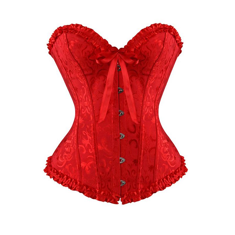 Palace Shapewear Strapless Waist Slimming Sexy Jacquard Corset Dress Wear Tight Fishbone Bra