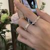 Bead Geometric Contemporary Ring For Women With Adjustable Copper Material Comfort For