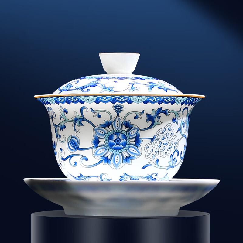 

Buzhuo Master-grade Blue & White Porcelain Gaiwan