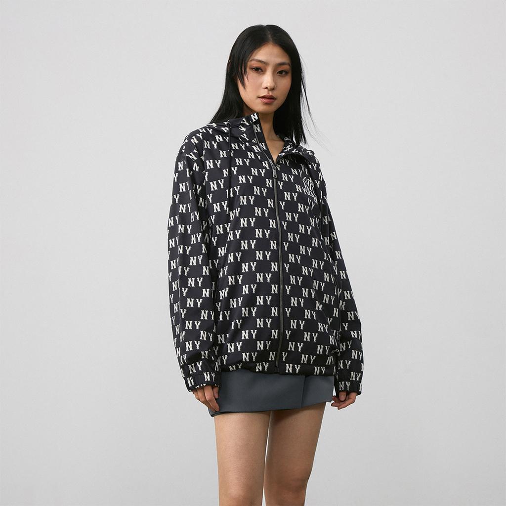 New MLB MONOGRAM Reading Collection New York Yankees Jackets Coats Unisex Black 3AWJM0143-50BKS