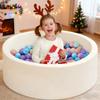 1pc Kids Ball Pit 89.99 Cm Large Soft Sponge Indoor Playpen with Bubble Game Fence Foldable Storage Textured Grip Safe Non Toxic
