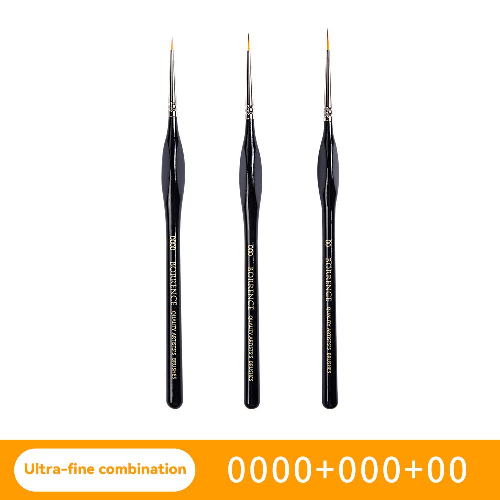 3/4/5/9pcs Miniature Paint Brushes Set Artists Micro Detail Fine Tip Paintbrushes for Gouache Watercolor Oil Acrylic Face Paint
