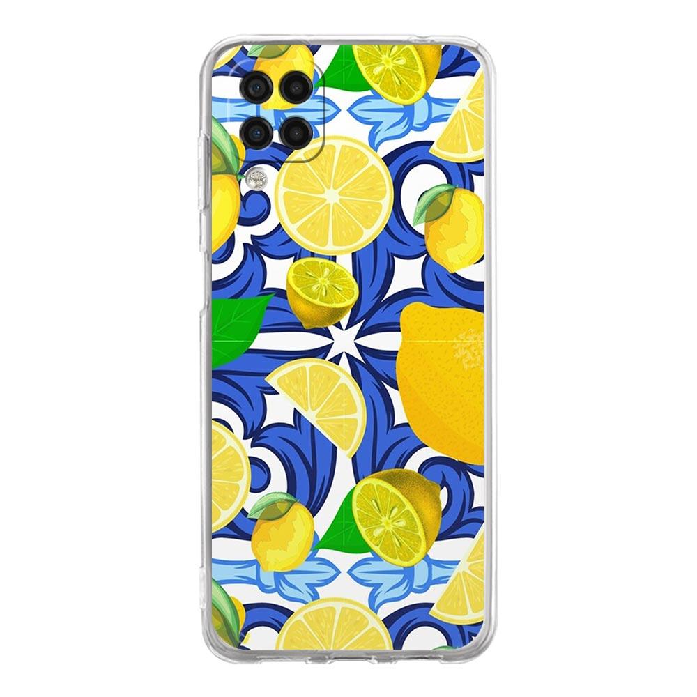 

Mediterranean Lemon Clear Phone Case For Samsung Galaxy A51 A71 A21S A12 A11 A31 A41 A03S A22 A13 A33 A73 A53 A52 A32 A23 Cover Samsung A23