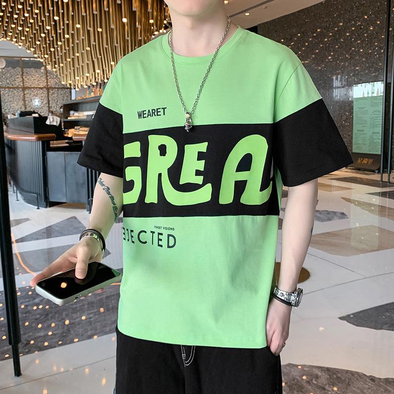 Men 'S Short Sleeve T -Shirt Summer Loose Casual Half Sleeve T -Shirt 