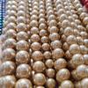 Champagne Color Imitation Shell Pearl Beads 6-12mm for DIY Jewelry, Round Spacer Beads, Loose Beads