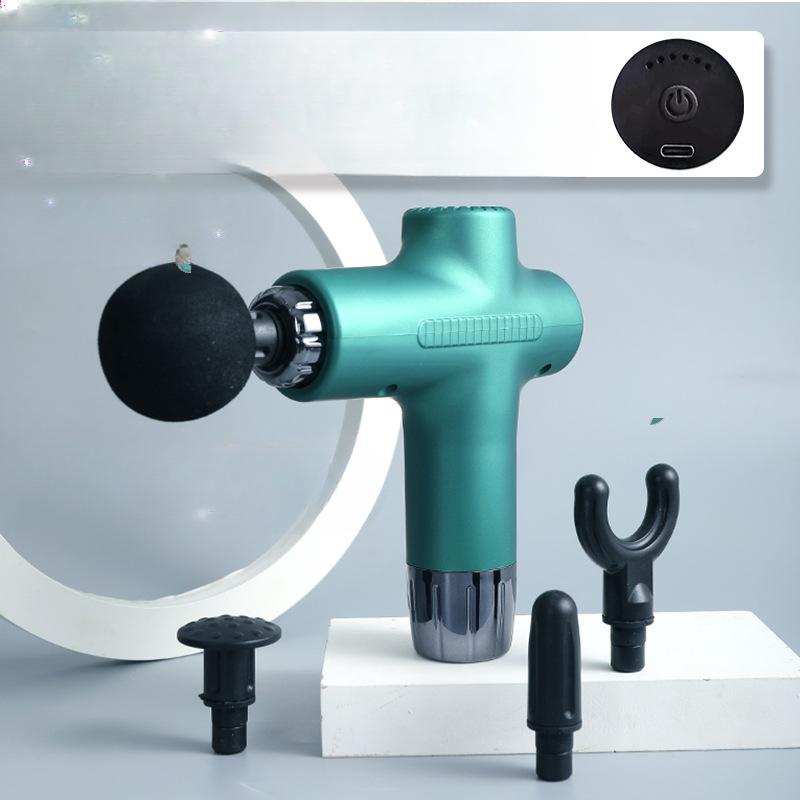 Tiny Fascia Gun Muscle Relaxation MassagingTool Yoga Fitness Muscle Membrane Instrument LCD Wireless Electric Fascia Gun English manual