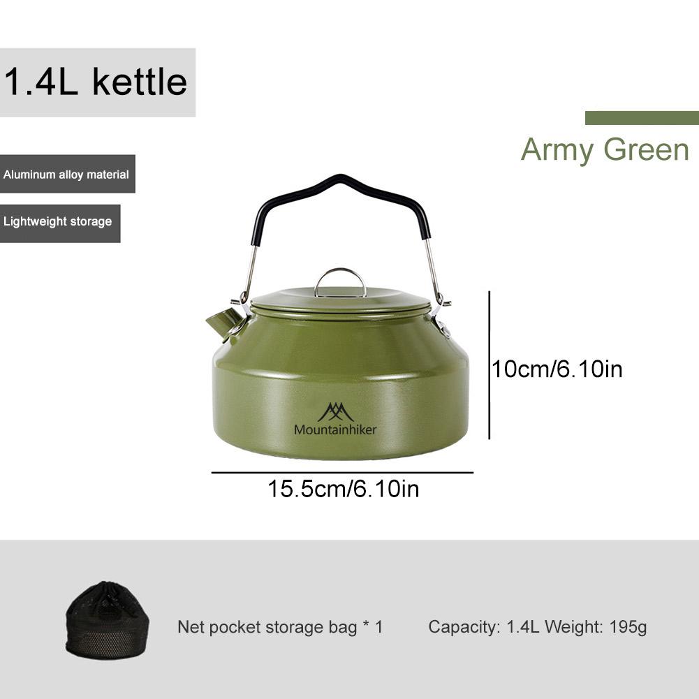 1.4L Lightweight Coffee Pot with Handle Ultralight Coffee Water Kettle for Outdoor Travel Camping Cooking