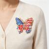 Beautiful 250Th Anniversary Butterfly Brooch Featuring US Flag Art Sturdy Alloy Jewelry