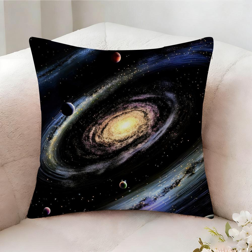 Space Starry Sky Pillow Case Pillowcase Doublesided Printed Sofa Cushion Bedroom Headboard Pillow