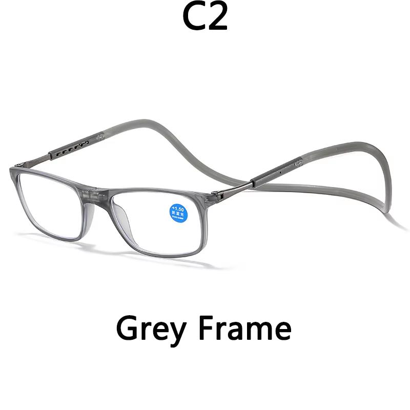 Tragbare magnetische Lesebrille für Männer Frauen zum Umhängen am Hals Presbyopie-Brille mit Magnet zum einfachen Lesen