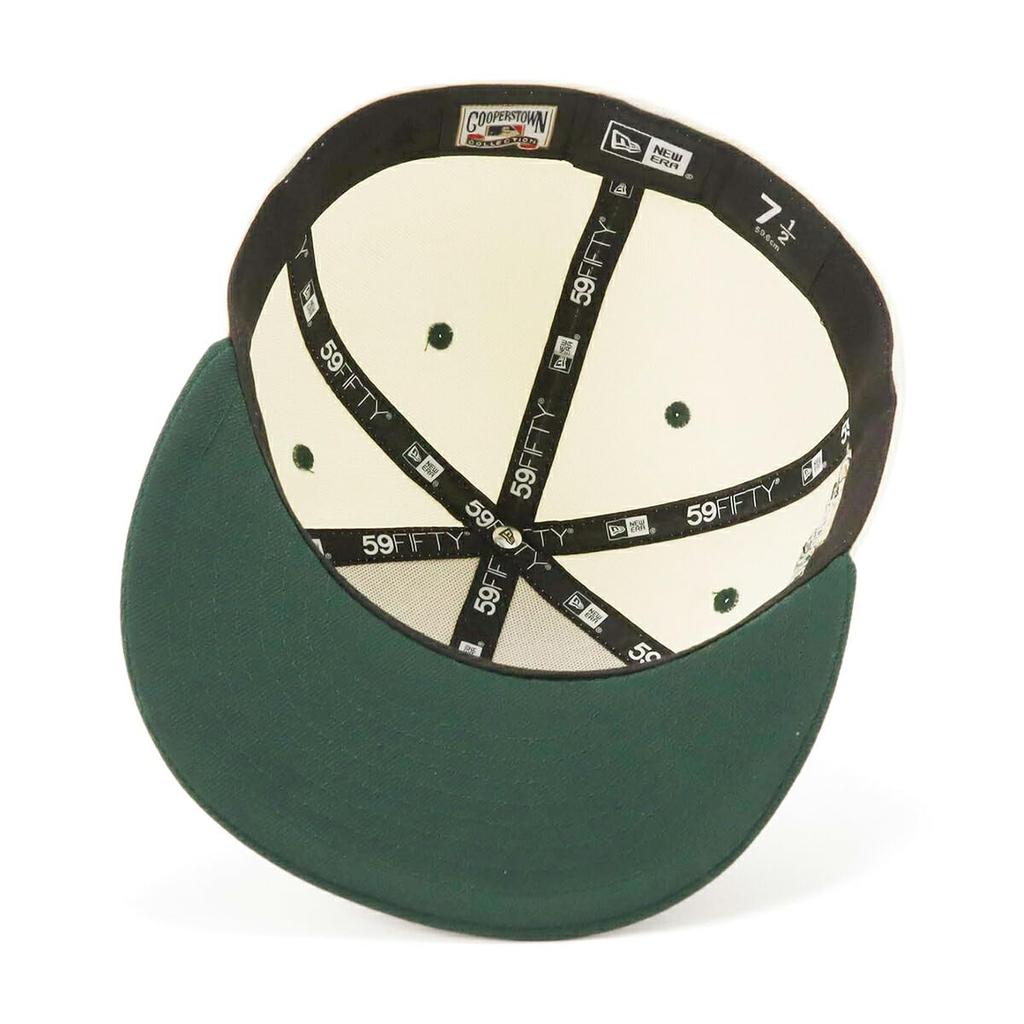 New Era 59FIFTY Cap MLB Atlanta Braves ATL Green White Side Patch ONSPOTZ Exclusive and Gokyu Fifty 5950 Side Patch Straight Flat Visor Fashion Trends