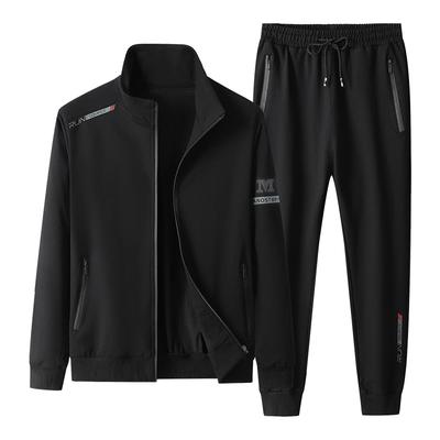 Frühling Herbst Herren Freizeit Sport Jogginganzug 2 Teile Trainingsanzug Sets Herren Sportbekleidung Drucke Anzüge Jogginghosen Jacke Herren Große Größen 7XL