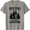 Trees Laughing Disc Golf Humor T-Shirt for Frisbee Golf Lovers