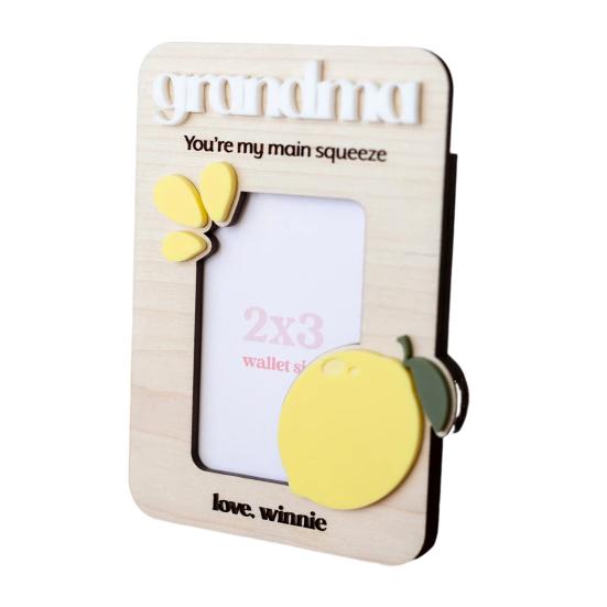 

Деревянная фоторамка Магнит на холодильник Ручная работа Фрукты Цветы Семейная фоторамка Держатель для фотографий Украшение на холодильник Подарок на День матери Lemon