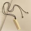 Unique Alloy Comb Pendant Necklace Accessory Adjustable PU Leather Rope Long Sweater Chain Stylish Neckchain Accessories