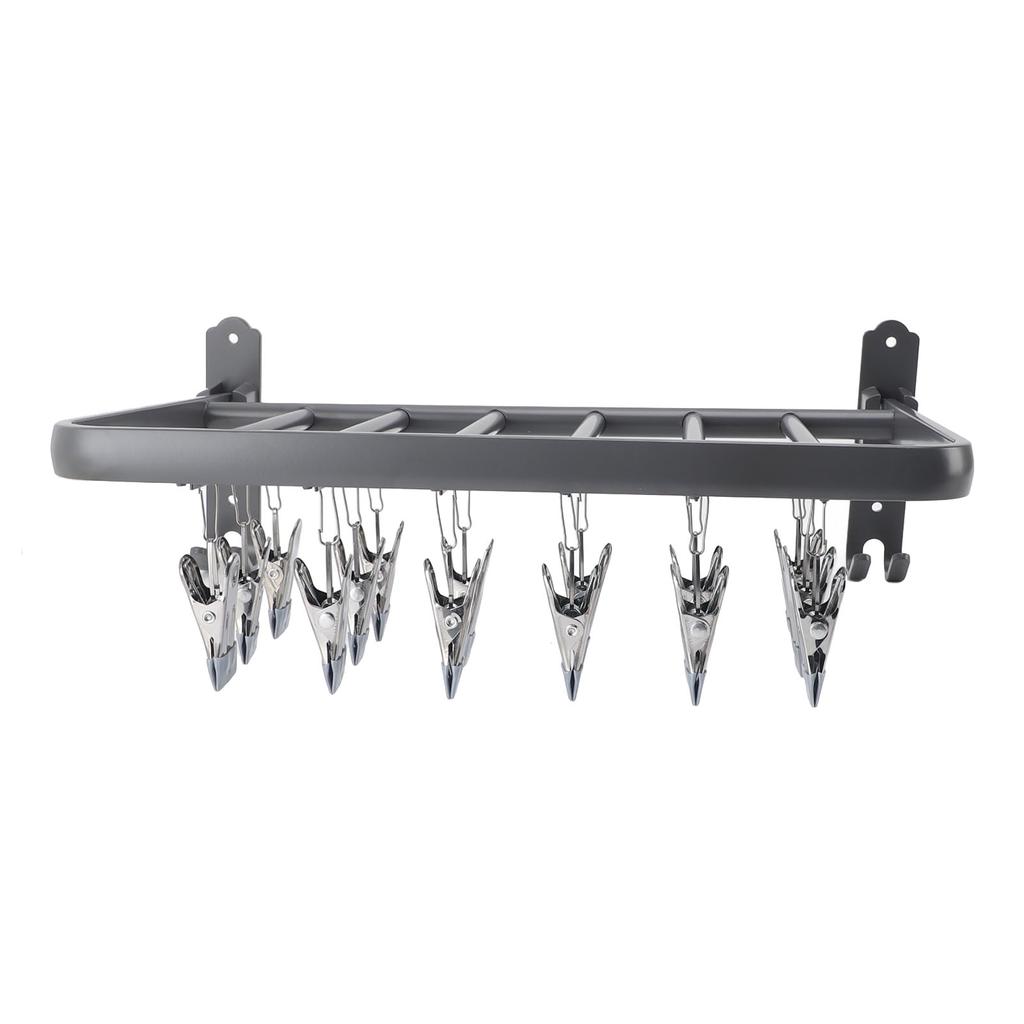 Sock Rack 90 Degree Foldable Clothes Drying Hanger Waterproof Aluminum Underwear Hanger Space
