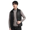 Winter Thin Down Sleeveless Vest for Men Solid Color Stand Collar White Duck Down Thermal Top Jacket for Men