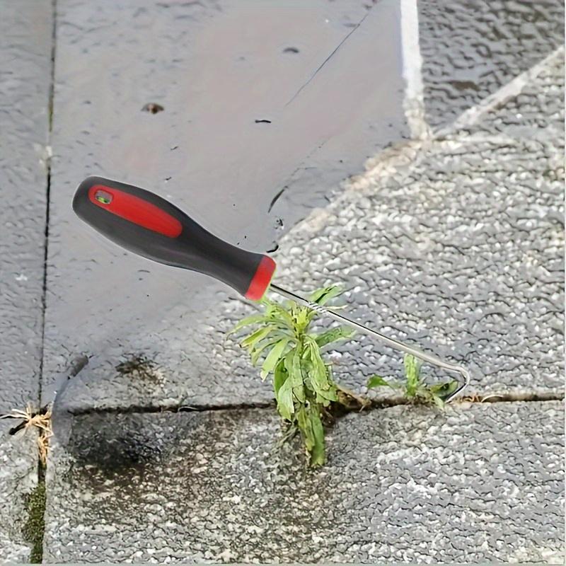 Garden Helper Sturdy and Durable Weed Hook, Easily Organizes Garden Pavement Crevice Weeds and Moss, Metal Material