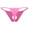 Mens Low Rise Thong Underpants Hollow out Bulge T-back Micro Briefs Underwear