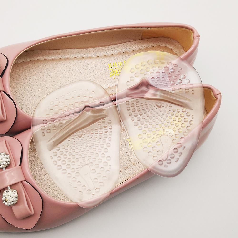 

Силиконовая противоскользящая гелевая подушечка для передней части стопы, амортизирующая удары, для туфель на высоком каблуке прозрачный