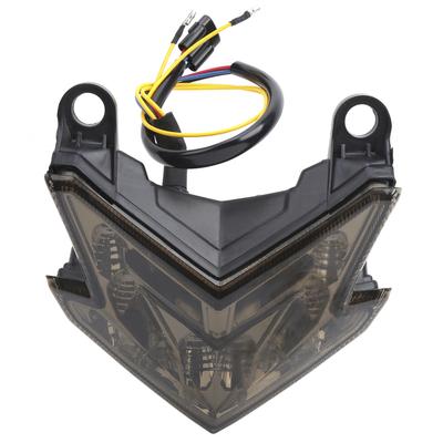 Motorrad LED Rücklicht Integriertes Heckschutzblech Passend für KAWASAKI KCWDZ800 ZX6R 1315(Gelbbraun )