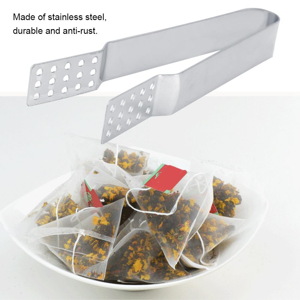 Multifunctional Stainless Steel Tea Bag Clip Kitchen Cooking Garget