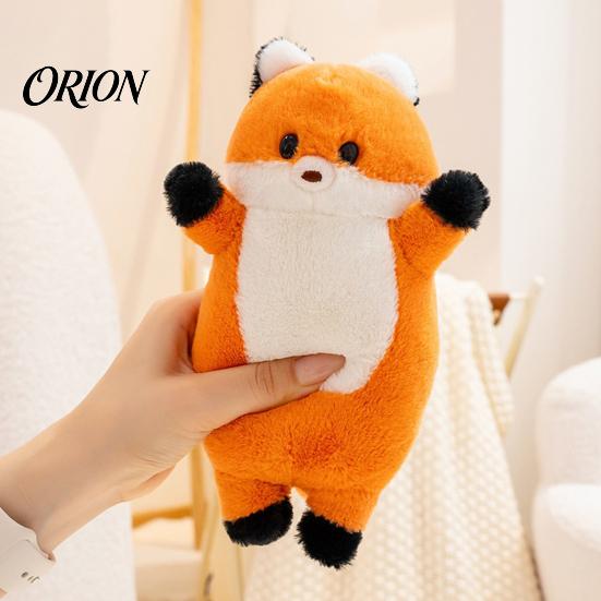Non-shedding Baby Doll Fox Stuffed Animal with Sound, Cartoon Plush Bear Squirrel Toy, Hands-on Skill Toy Soft Cuddle for Children, Birthday Gift Boys