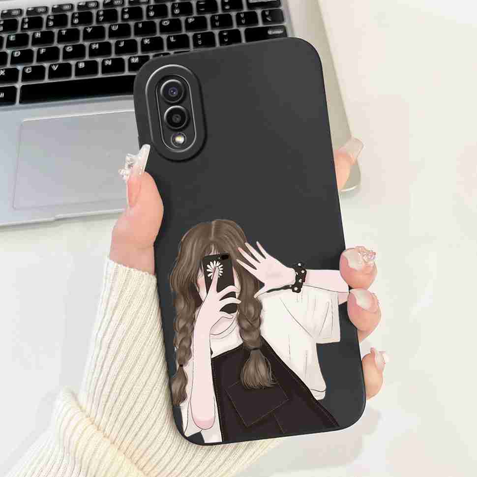 For Samsung Galaxy A02 SM-A022F Case Luxury Flower Fashion Soft Silicone TPU Cover For Samsung A02 M02 6.5" SM-M022F Phone Shell