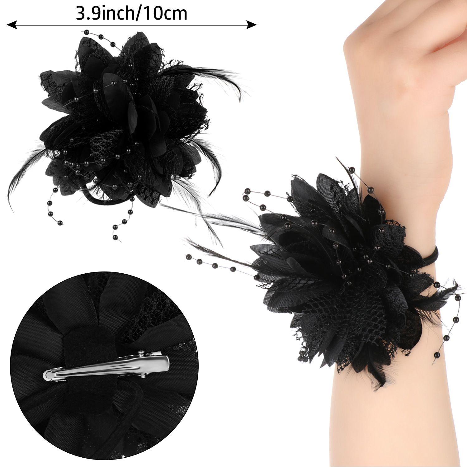 

Headdress Dance Performance Feathers Hair Clip Wedding Hair Accessories Fedoras Hat Fascinators Hat чёрный
