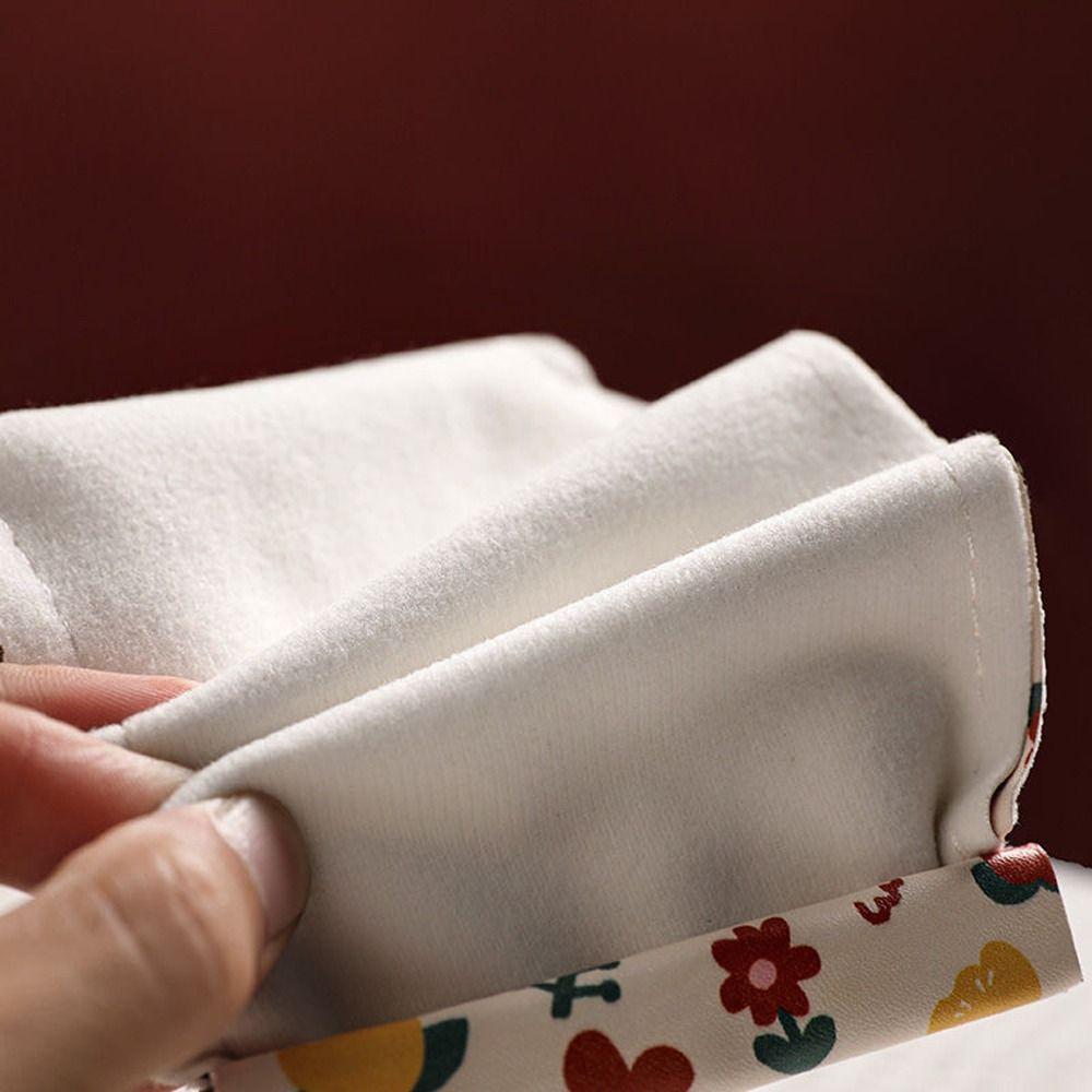 Storage Bag Letter Flower Sunglasses Bag Women Spring Bag PU Leather Glasses Case Cosmetic Bag