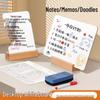 Double-Sided Small Whiteboard & Blackboard for Office, Shop, or Children’s Drawings – Erasable, Ideal for Teaching or Hearing Impaired Communication.