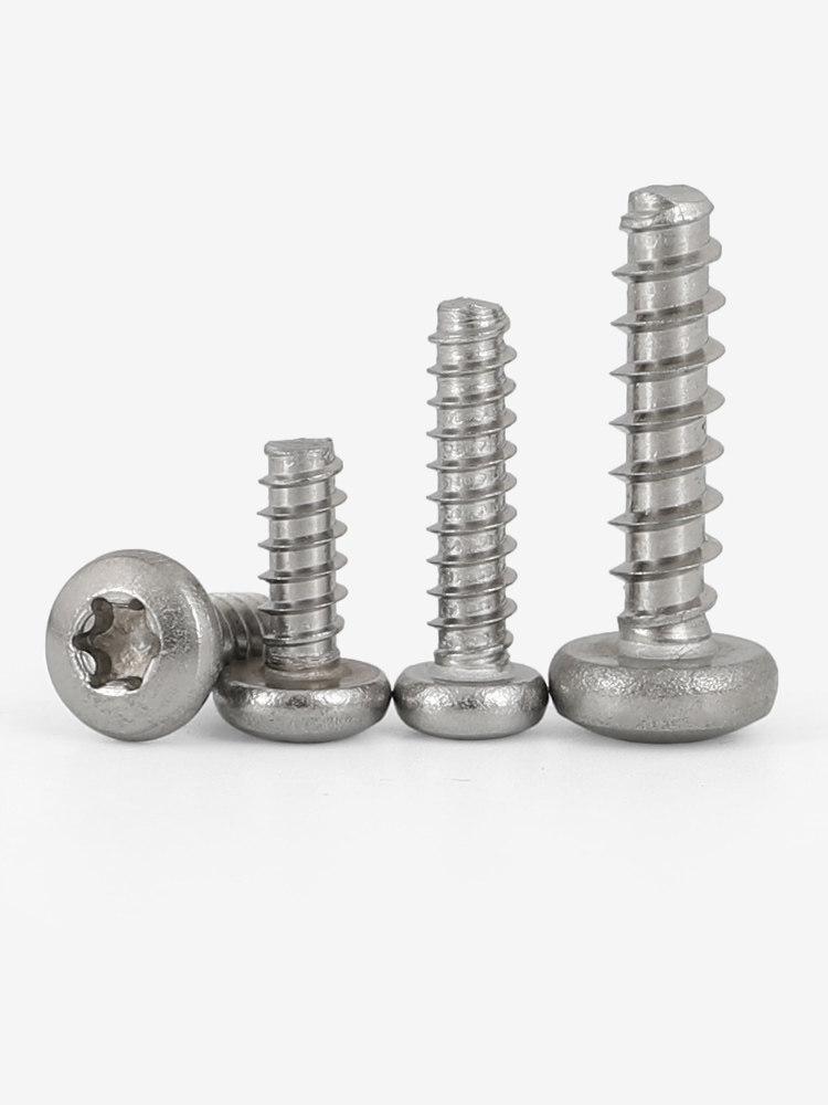 

304 Stainless Steel Torx Slot Self-Tapping Screw with Hexagon Head, Flat Tail - Sizes: 2.2mm, 3.5mm, 4.2mm, 5mm ST4.8*9.5 (10 pcs)