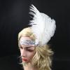 New European and American Fashion White Feather Diamond Headband Hair Accessories Color Sequins Headband Manufacturer
