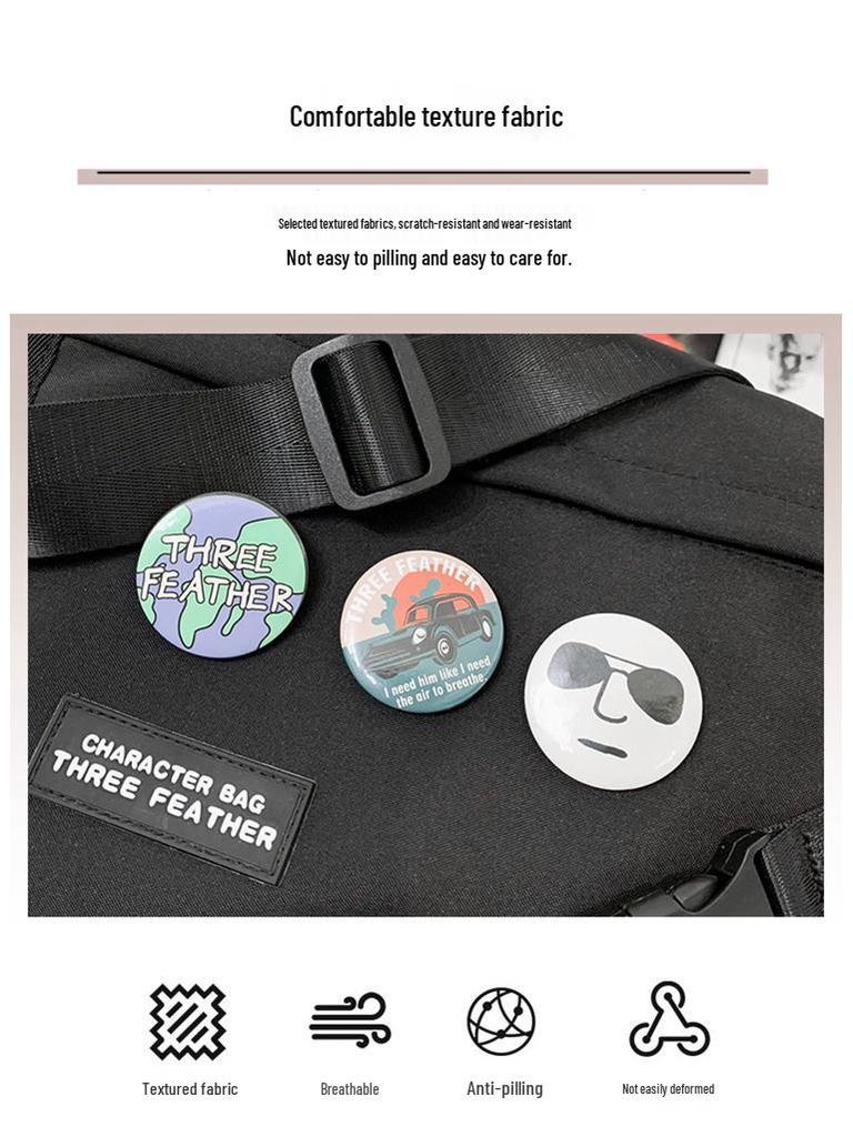 Herren Trendige Japanische Minimalistische Umhänge- und Schultertasche - Stilvolle Studenten Messenger Bag mit Kostenlosem Versand