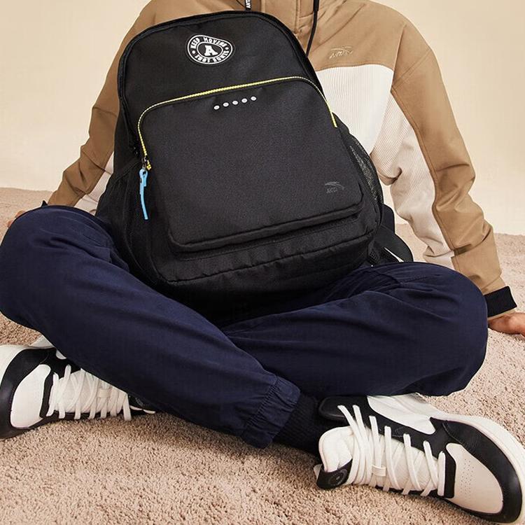 New Anta Variety Training Collection Canvas Backpack Unisex Black 192248151-1