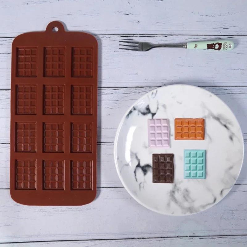 Schokoladenform Silikonform Fondant Waffeln Formen DIY Süßigkeiten Riegel Form Kuchen Dekorationswerkzeuge Küchen Backzubehör