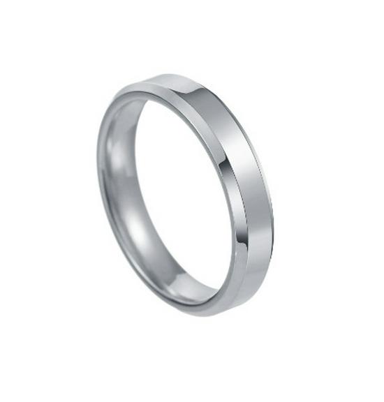 2023 Multi-Color Men s Engravable Titanium Steel Ring - Double Beveled, Bright Surface, Available in 4mm, 6mm, and 8mm Sizes. Size 12
