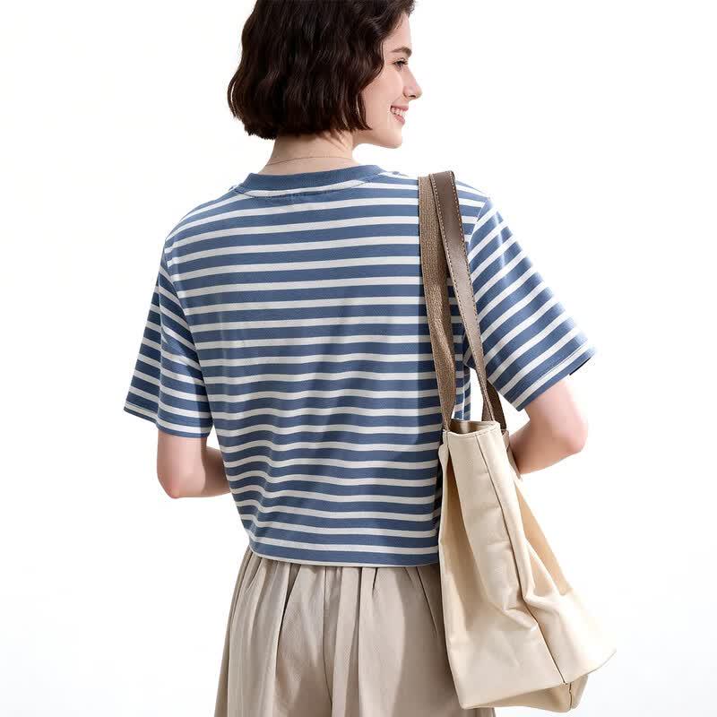 ENC Striped Short Sleeve T-Shirt