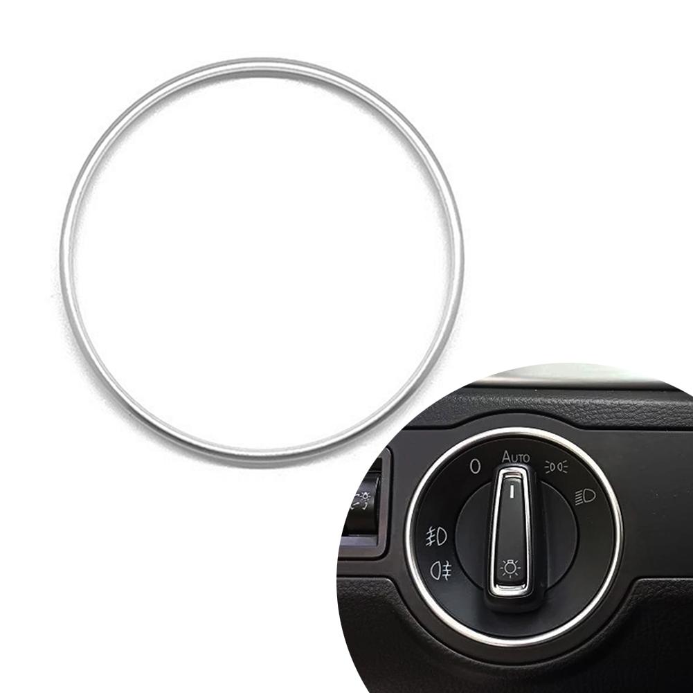 Car Headlight Switch Trim Decorative Frame Trim Ring Headlight Switch Sticker