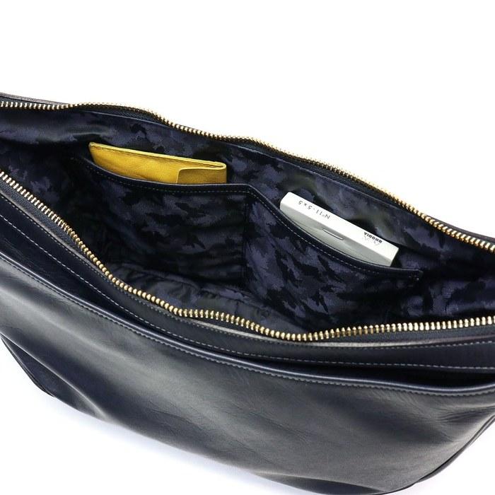 [Aniari] Shoulder Bag Antique Leather Men's Dark Orange Free Size