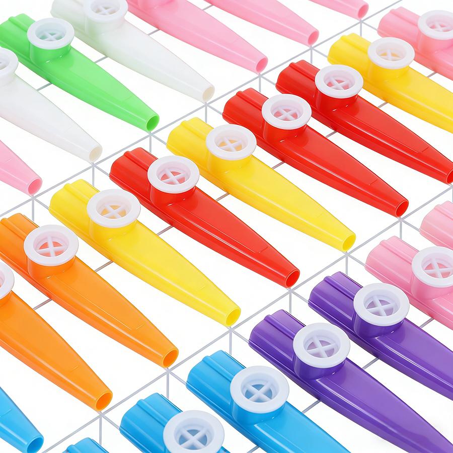 4/8/12pcs Plastic Kazoo Ancient Classic Vocal Wind Instruments Music Production Background Music Speaker Party Sounding Props