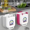 Punch-Free Wall-Mounted Trash Can: Foldable Kitchen, Bathroom, and Cabinet Door Storage