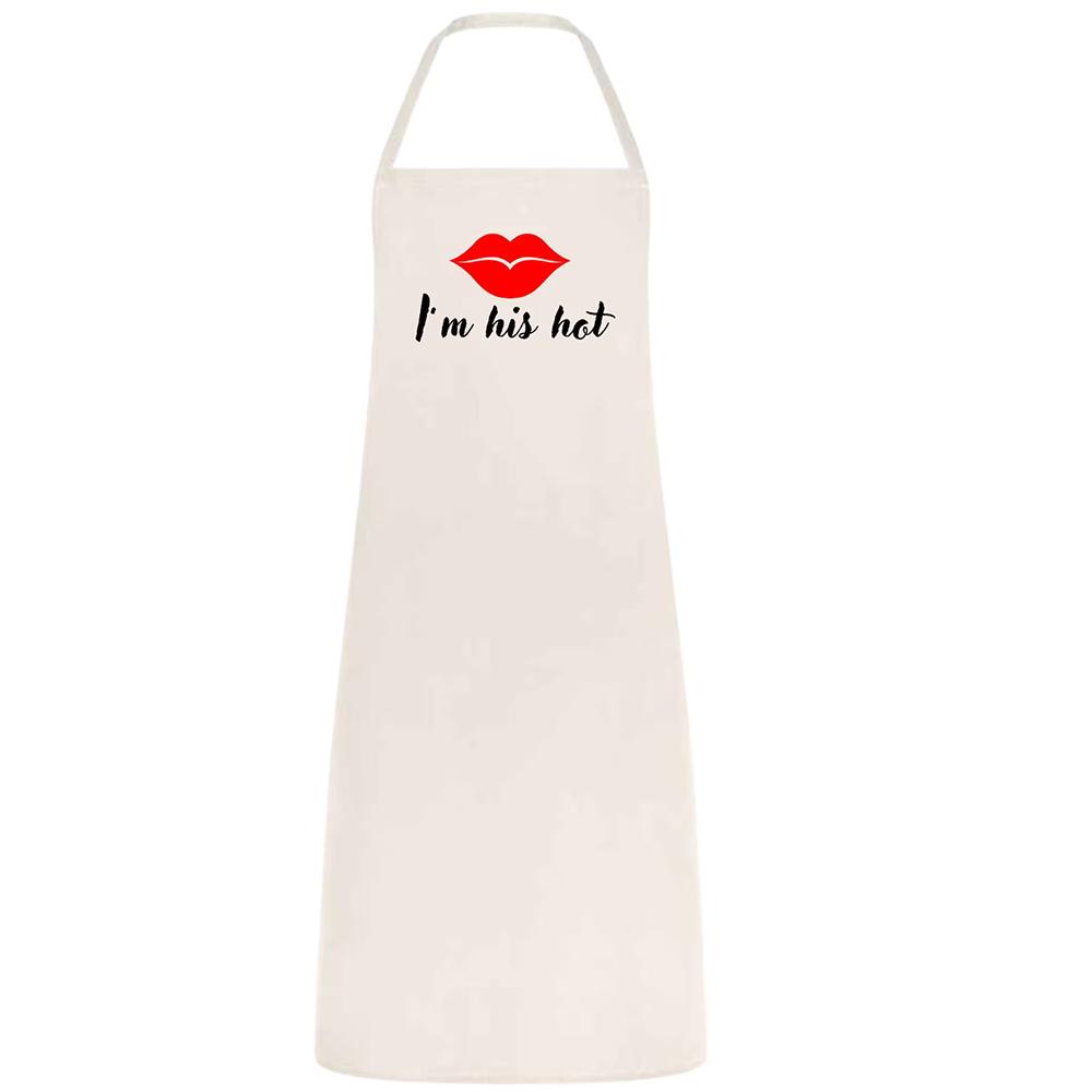 Mr&Mrs Couples Aprons "I'm Her Spicy I'm His Hot" Wedding Anniversary Gift for Newlywed Engagement Bridal Shower Married Couples