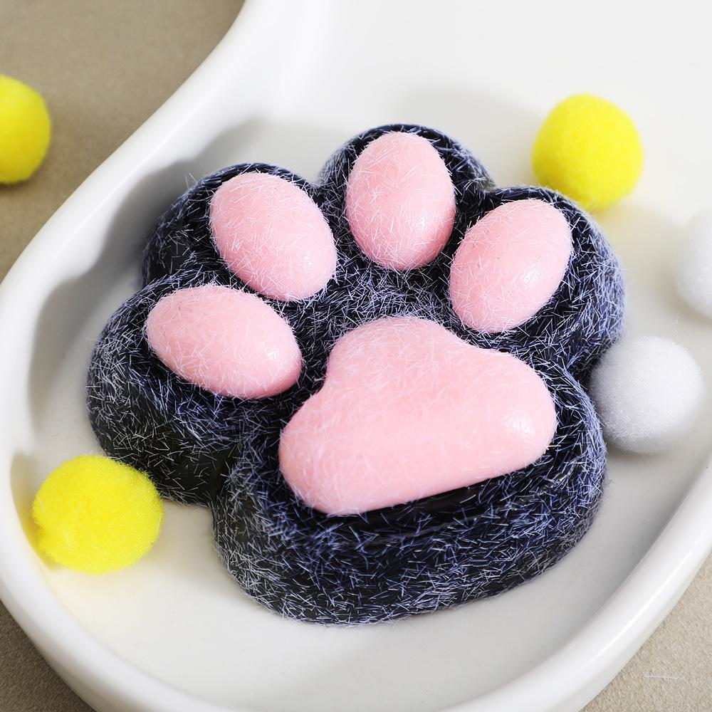 Cute Cat Paw Squeeze Toy - Soft Squishy Stress Relief For Anxiety & Relaxation - Fun Decompression Gift For Adults & Kids