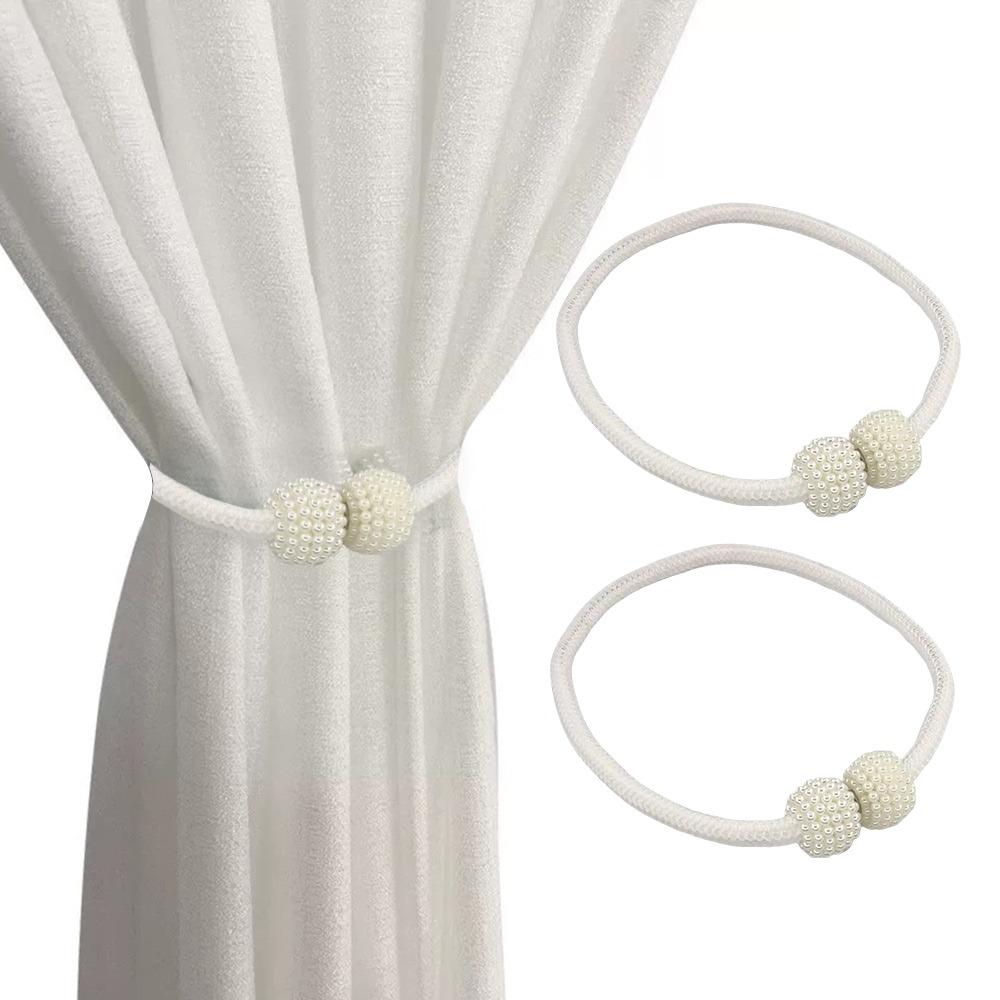2PCS Hanging Ball Magnetic Curtain Clip Magnetic Buckle Window Curtain Buckles  Home Decor
