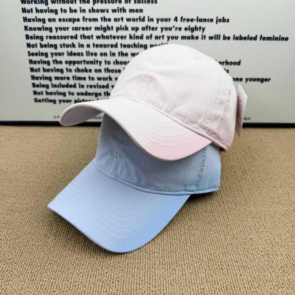 New GER Gradual Change Smudge Baseball Cap Men and Women Soft Top Cap Sweet Cool Spring and Summer Sunscreen Hat