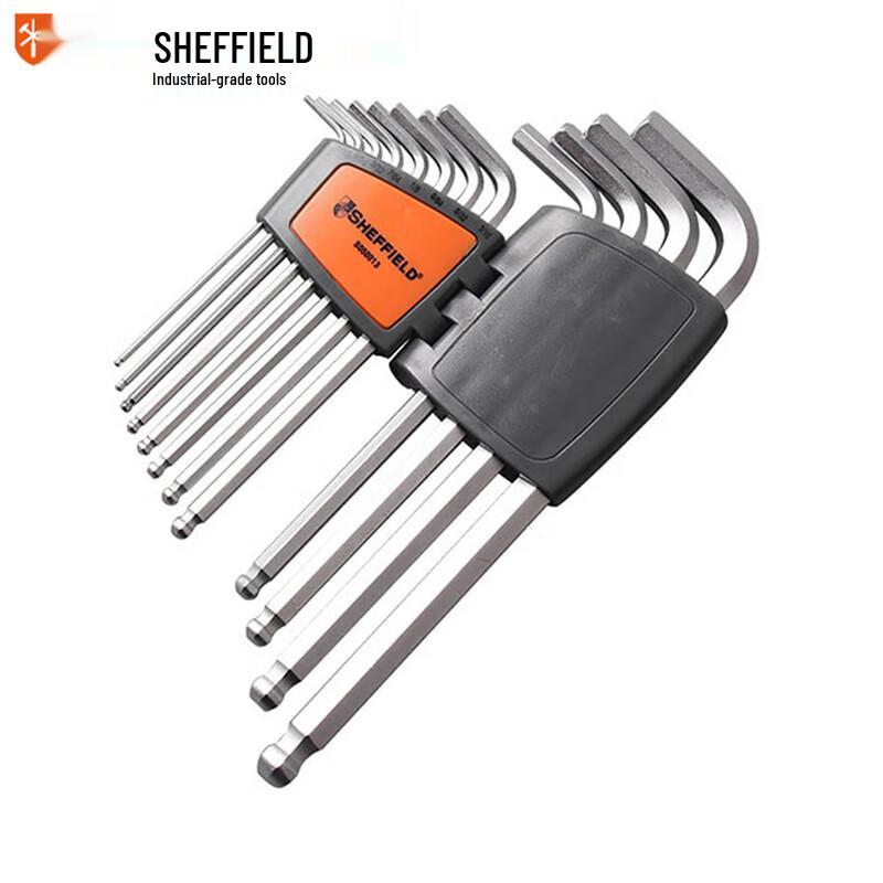 SHEFFIELD 12-Piece Imperial Extra Long Ball End Hex Key Set