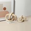 Resin Handicrafts Geometric Art Ring Interlocking Loop Knot Abstract Ornament Decorative Figurines Home Decoration Accessories
